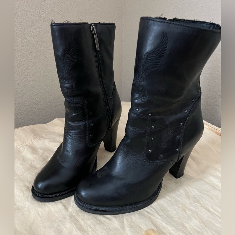 Harley Davidson leather Callia fashion boot size 9